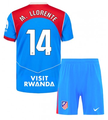 Atletico Madrid Marcos Llorente #14 Tredje Kläder Barn 2025-26 Kortärmad (+ Korta byxor)